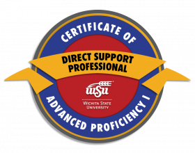 WSU Badge for Direct Support Professional Certificate of Advanced Proficiency 1